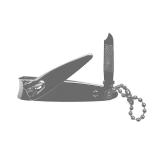 Körömmetsző csipesz lánccal, króm
