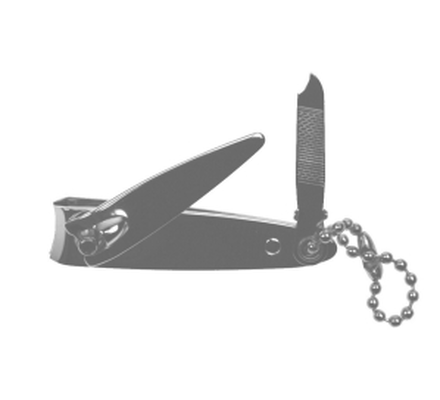 Körömmetsző csipesz lánccal, króm