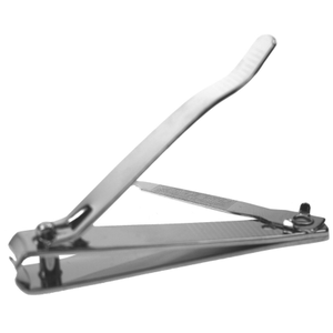 Körömmetsző csipesz, nagy, króm, ivelt