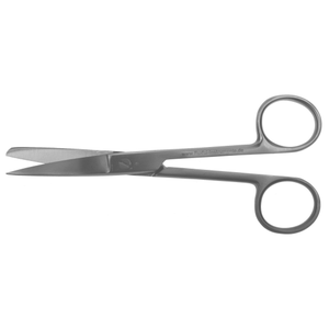 Kötszervágó olló, hegyes-kerek, egyenes