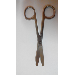 Kötszervágó olló, hegyes-kerek, egyenes