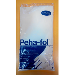 Kesztyű, polietilén fólia méret: női