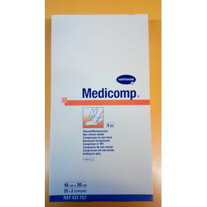 Medicomp 10x20 cm - flisz steril sebfedő (paraffinhoz is)