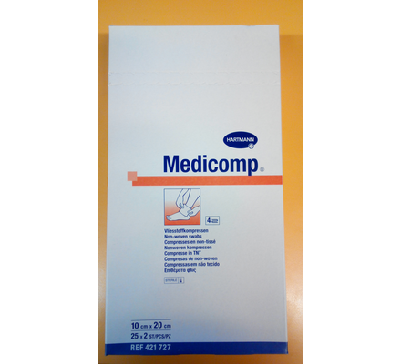 Medicomp 10x20 cm - flisz steril sebfedő (paraffinhoz is)