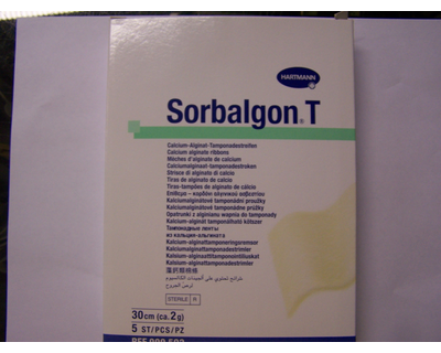 Sorbalgon Tamponade - sebfedő, fertőzött, váladékozó sebekhez, steril