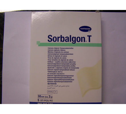 Sorbalgon Tamponade - sebfedő, fertőzött, váladékozó sebekhez, steril