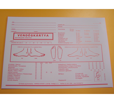 Vendégkártya A/5